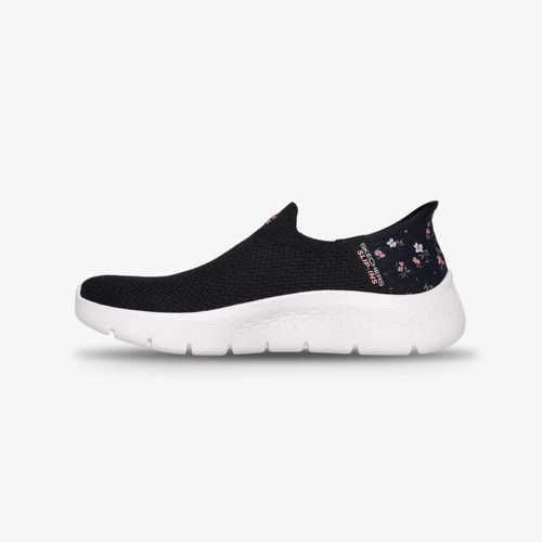 Tenis Skechers Go-Walk Flex Mujer Negro Rosado