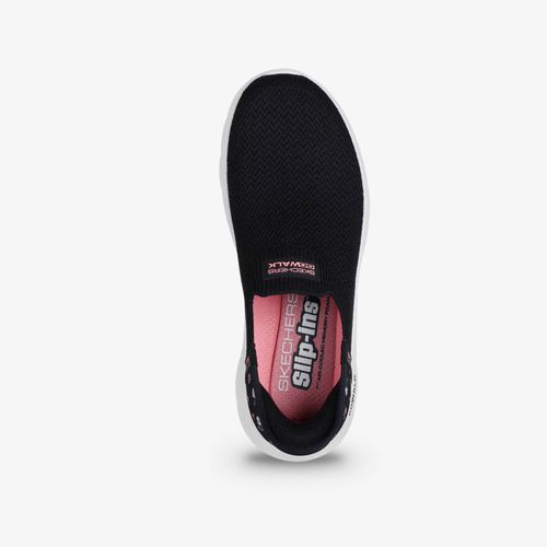 Tenis Skechers Go-Walk Flex Mujer Negro Rosado