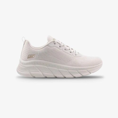 Tenis Skechers Bobs B Flex Hi Mujer Beige Dorado