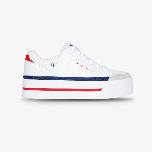 Tenis Skecher Camdenn Mujer Blanco Rosado