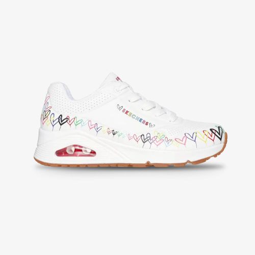 Tenis Skechers Uno Love All Around Mujer Blanco Multicolor