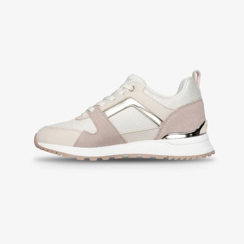 Tenis Skechers Runway Mujer Blanco Dorado