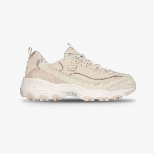 Tenis Skechers D'Lites Mujer Beige