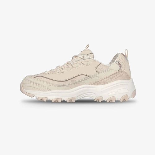 Tenis Skechers D'Lites Mujer Beige