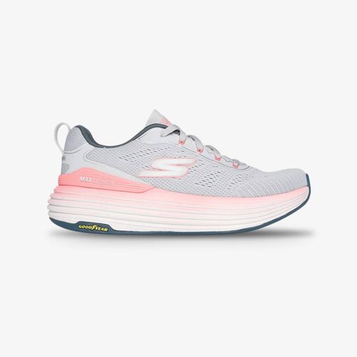Tenis Skechers Max Cushioning Mujer Gris Rosado
