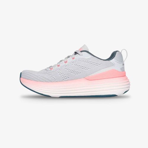 Tenis Skechers Max Cushioning Mujer Gris Rosado