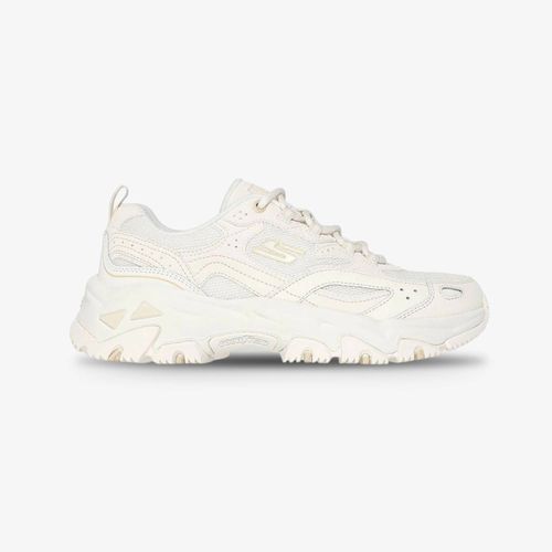Tenis Skechers D Lite Hiker Mujer Beige Blanco