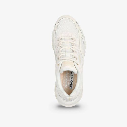 Tenis Skechers D Lite Hiker Mujer Beige Blanco