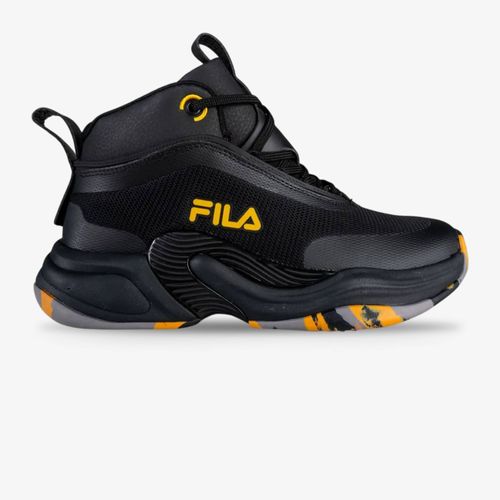 Tenis Fila Hoopmas Hombre Negro Amarillo