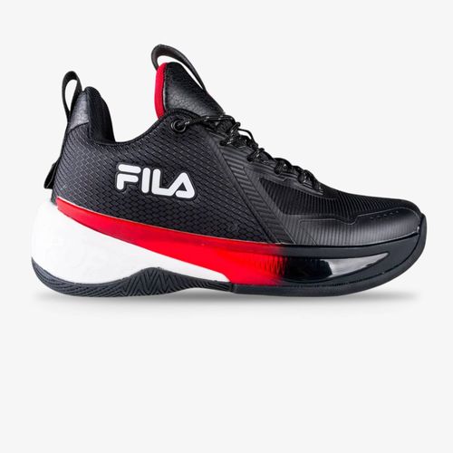 Tenis Fila Dunkdrink Hombre Negro Rojo