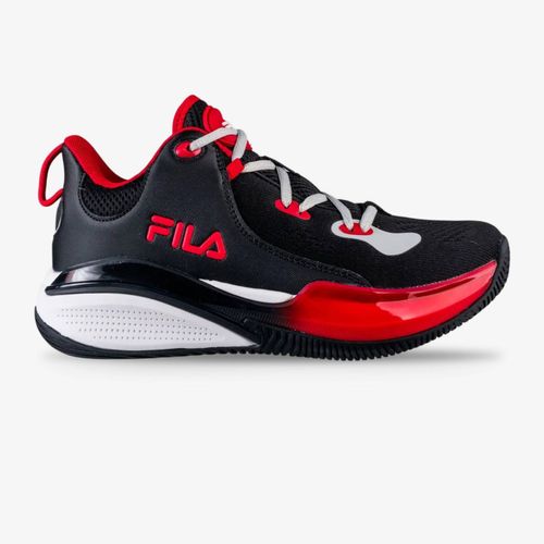 Tenis Fila Jumpmas Hombre Negro Rojo