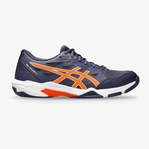 Tenis Asics Hombre Gel Rocket 11 Hombre Azul Naranja