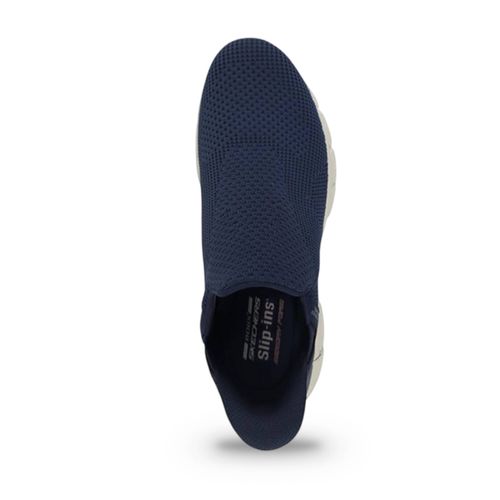 Tenis Skechers Slips Ins Bobs Flex Hombre Azul