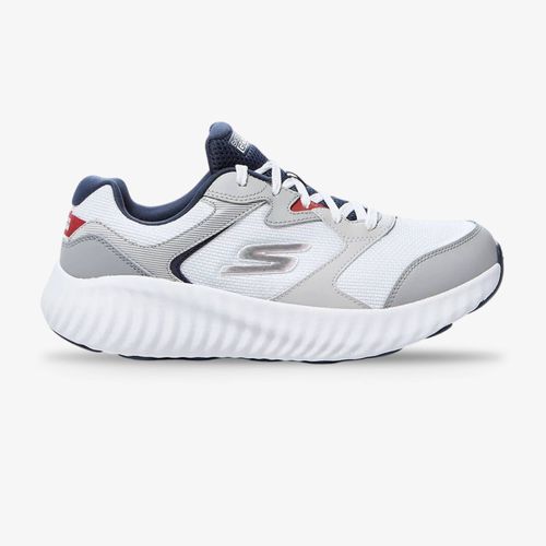 Tenis Skechers Go Run Now Hombre Blanco Azul Oscuro