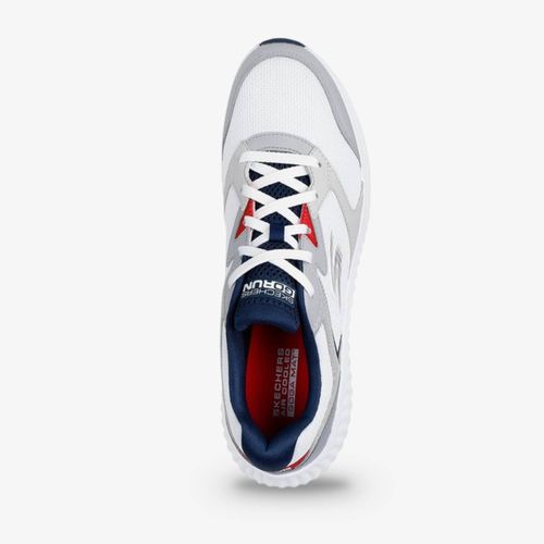 Tenis Skechers Go Run Now Hombre Blanco Azul Oscuro