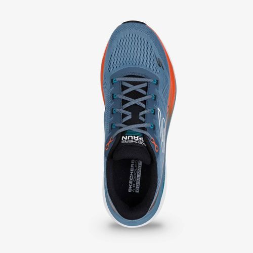 Tenis Skechers Max Cushioning Propulsion Hombre Azul Naranja