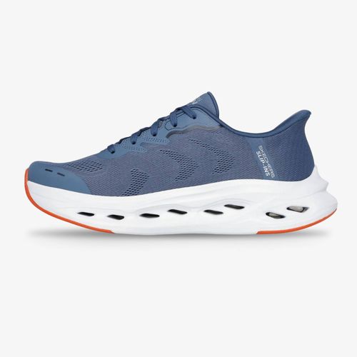 Tenis Skechers Max Cushioning Glide Step Hombre Azul Naranja