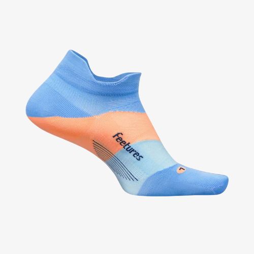Medias Feetures Elite Light Cushion Azul Naranja