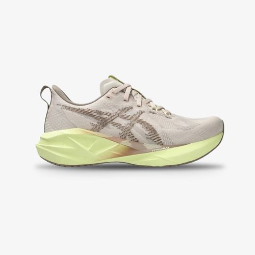 Tenis Asics Novablast 5 Mujer Beige Amarillo