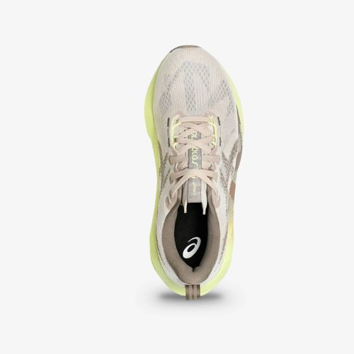 Tenis Asics Novablast 5 Mujer Beige Amarillo
