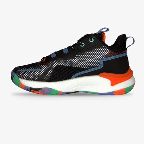 Tenis Fila Damber Hombre Negro Naranja