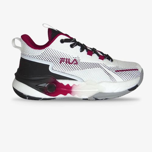 Tenis Fila Damber Hombre Blanco Rojo Negro