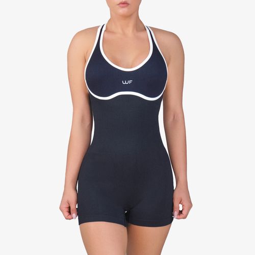 Enterizo Corto Wonder Feel Mujer Boreal Negro