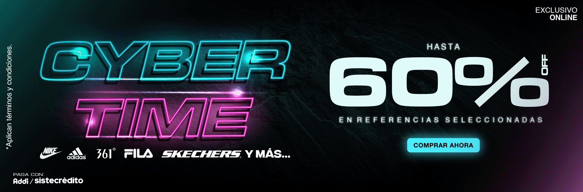 Cyber Time hasta 60%